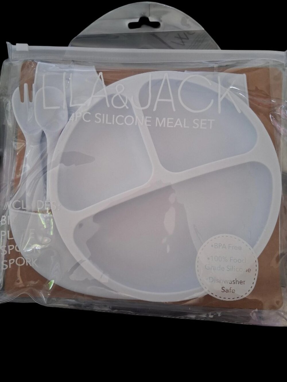 Lila & Jack 4-Pc Silicone Baby Feeding Meal Set BPA Free